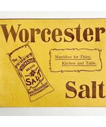 Worcester Brand Salt 1897 Advertisement Victorian Food Baking New York D... - $365.23 MXN