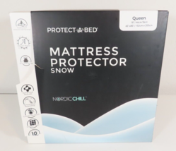 Protect-A-Bed Snow Cooling Mattress Protector Queen Size (Nordic Chill) NEW - $59.35