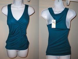 New NWT Women&#39;s To The Max Top Small Harbor blue ruffle - $14.99