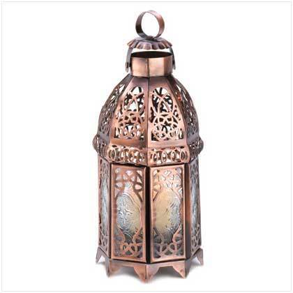 Copper Moroccan Candle Lamp - $28.74