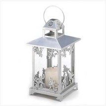 2 - Silver Scrollwork Candle Lanterns Perfect Pair - £51.25 GBP