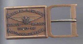 1960-61 American Bowling Congress League Award Belt Buckle - $9.95