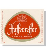 Haffenreffer Beer Label,Cranston, Rhode Island/RI,Near Mint! - £1.59 GBP