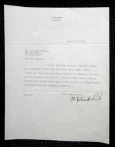 1929 antique A.FELIX DuPONT signed LETTER HUN SCHOOL for RICHARD wilming... - $123.70