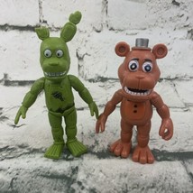 Five Nights At Freddy’s Action Figures Lot Of 2 Freddy Fazbear Springtrap - £15.64 GBP