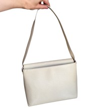 Vintage Gucci Off White Neutral Leather Bag Gold Hardware Peeling - $1,761.39 MXN