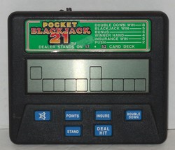 Pocket Blackjack 21 Electronic Handheld Travel Game - £7.58 GBP