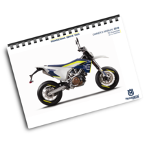 HUSQVARNA 2016 - 701 SUPERMOTO US - OWNERS MANUAL - REPRINTED COMB BOUND - $24.97