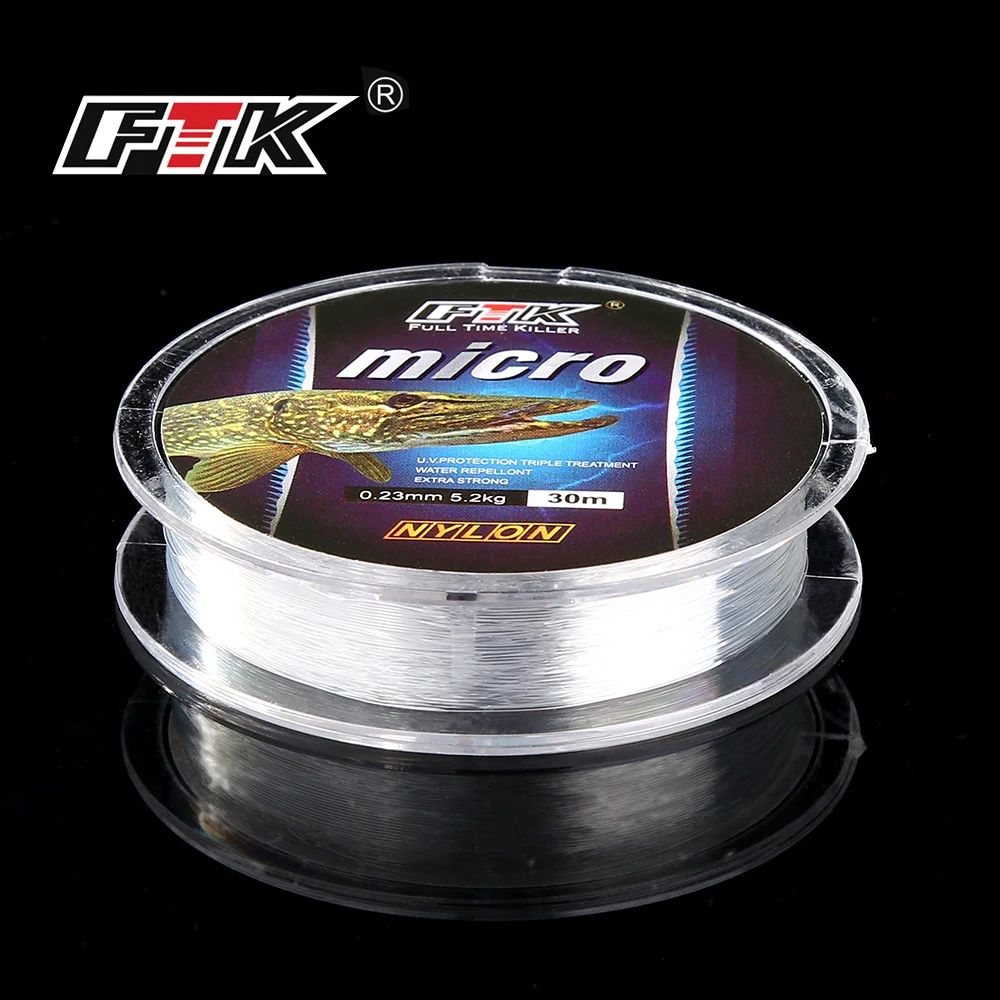 FTK  Ice Fishing Nylon Line 30M 2.9-12.5LB 1.3-5.7kg 0.08-0.25 DIA/MM Fishing Li - £25.59 GBP