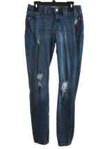 Jessica Simpson Womens Size 26 Kiss Me Super Skinny Denim Jeans Distressed - $10.99
