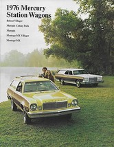 1976 Mercury WAGONS brochure catalog COLONY PARK MARQUIS MONTEGO MX BOBCAT - £6.37 GBP