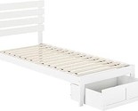 AFI Oxford Twin Extra Long Bed with Foot Drawer and USB Turbo Charger in... - $476.99
