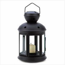 Set of 5 black colonial candle lamps - £47.57 GBP
