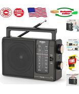 Lightweight Battery Operated AM FM Radio with 19.5&quot; Antenna and Tuning K... - $55.93 CAD