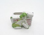 Vintage Mini Dog Planter Toothpick Holder Ceramic Small Made in Japan - £16.23 GBP