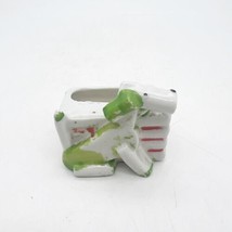 Vintage Mini Dog Planter Toothpick Holder Ceramic Small Made in Japan - £16.23 GBP