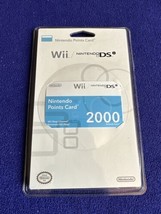 NEW! Nintendo 2000 Points Card - Nintendo Wii / DSi - Factory Sealed Collectible - $25.90