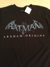 Batman Arkham Men&#39;s Shirt Origins Black 100% Cotton T-Shirt Size Medium New! - £18.50 GBP