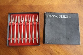 Set of 8 Dansk Designs Variation V Stainless Seafood Cocktail Forks 4.5&quot;... - £59.95 GBP