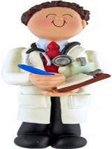 PERSONALIZED NAME MALE DOCTOR CHRISTMAS GIFT ORNAMENT WE CAN CUSTOM PRIN... - $11.78