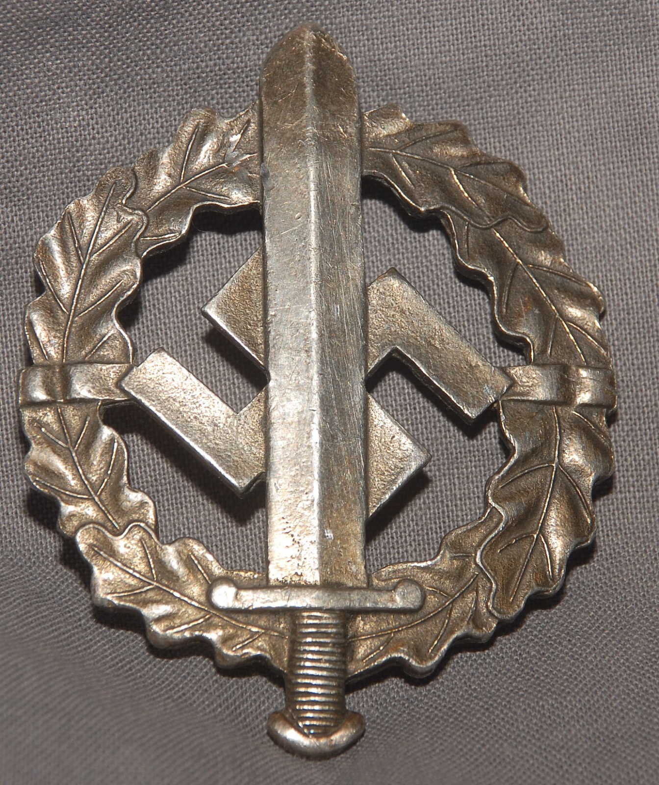 AUTHENTIC GERMAN 3RD REICH SILVER SA SPORTS BADGE - ORIGINAL NO REPO! - $189.00