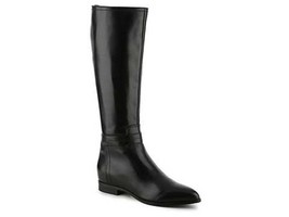 Nine West Ogara Womens Black Leather Knee Height Riding Boots - $54.59+