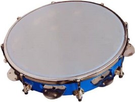 Tambourine/Dafli Indian Music Instrument With Head Tambourine Gift for Musical - £30.82 GBP+