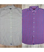 Untuckit Long Sleeve Dress Shirt Men’s Check Button Sz Large Lot Of 2 - $727.09 MXN