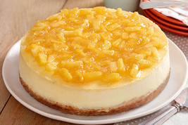 Andy Anand Pineapple Cheesecake 9&quot; Fresh Made in Traditional Way, Amazing-Delici - £42.69 GBP