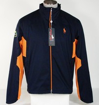 Ralph Lauren US Open 2011 Lined Navy &amp; Orange Tennis Track Jacket Men&#39;s NWT $295 - £220.50 GBP