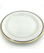 Vintage Scherzer Bavaria Round 12&quot; Serving Platter Blue Gold Encrusted B... - £39.27 GBP