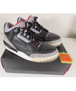 Nike Air Jordan 3 Retro OG “Black Cement” 2018 Men’s Size 10 w/ Original... - £111.43 GBP