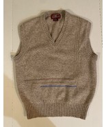 Vtg The Northwestern Knitting Company Mens V-Neck Wool Blend Sweater Ves... - £11.05 GBP