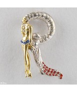 ERTE R made of Gold-Plated Sterling Silver, with Hand-Set Swarovski Crys... - £78.35 GBP