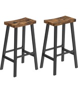 Set Of 2 Vasagle Bar Stools, Counter Height, Bar Chairs With Footrest, 2... - $2,077.18 MXN