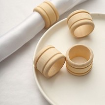 100 Natural Rustic Wooden Design Napkin Rings Wedding Party Catering Tableware - £198.07 GBP