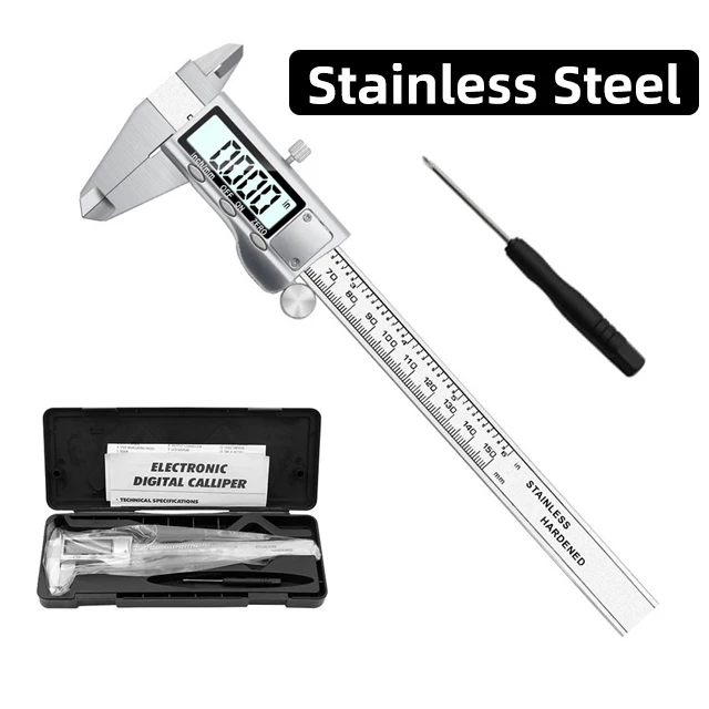 0-150mm Vernier Caliper Stainless Steel/Plastic LCD Digital Caliper 6 in... - $164.29