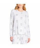 Insomniax Womens Large SKULL PIRATE HEART Butter Jersey Printed Long Sleeve - $13.98