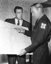 Perry Mason 1960&#39;s TV Raymond Burr &amp; Forestry officer look at map 24x36 Poster - £23.20 GBP