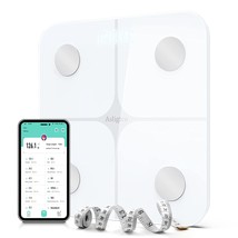 Digital Scale, 400 Lb White, Asligtco Smart Body Fat Scales With Backlit... - £31.35 GBP