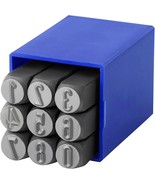 Number Stamp Set 1/2&quot;(12.5mm) Spring Steels Stamping Kit 0 9 9PCS Metal ... - $63.35 CAD