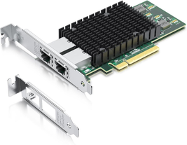 H!Fiber 10Gb PCIe NIC Dual RJ45 Intel X540-BT2 X540-T2 Win/Linux/VMware - $2,011.25 MXN