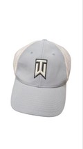 Tiger Woods L/XL Nike Flexfit VRS RZN Grey White Mesh Cap Hat - £15.81 GBP