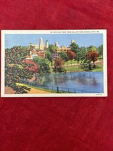 Kansas City Missouri Skyline Penn Valley Park MO Linen Color VTG 1943 Postcard - £6.21 GBP