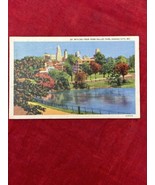 Kansas City Missouri Skyline Penn Valley Park MO Linen Color VTG 1943 Po... - £6.18 GBP