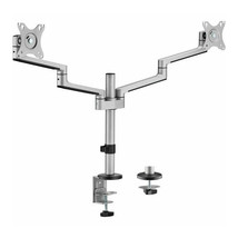 Rocstor Y10N019-S1 DUAL ALUMINUM MONITOR MOUNT SUPPORTS UP TO TWO (2) 32... - $166.15
