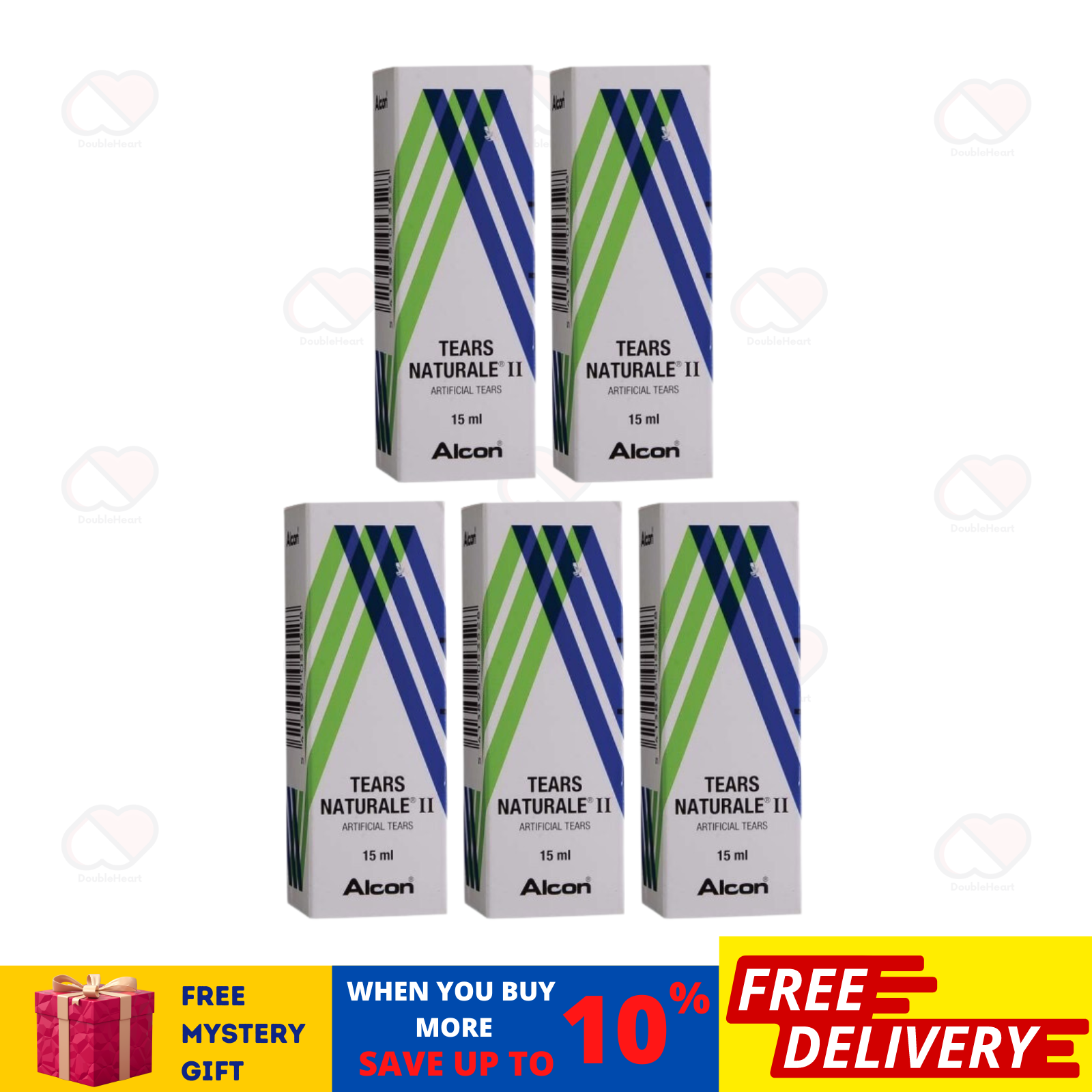 3 X Alcon Tears Naturale II 15ml Lubricant Soothing &amp; Moisturizing Eye D... - $20.59