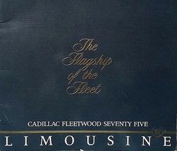 1986 Cadillac FLEETWOOD LIMOUSINE brochure catalog US 86 Seventy Five - £9.79 GBP