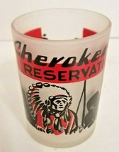 Vintage North Carolina Cherokee Reservation Souvenir Hazel Atlas Glass - £10.69 GBP