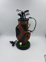 Vintage 17&quot; Golf Bag Telephone Landline Phone Zippered Pouch No Cord Unt... - $28.97